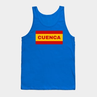 Cuenca City in Spanish Flag Colors Tank Top